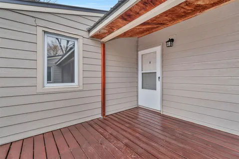 a view of front door of the house