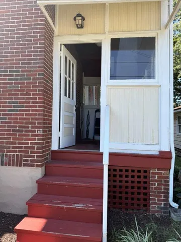 a front view of a house