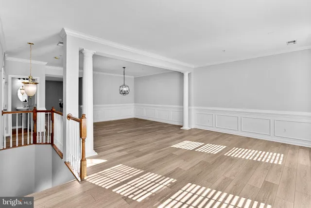 a view of an empty room