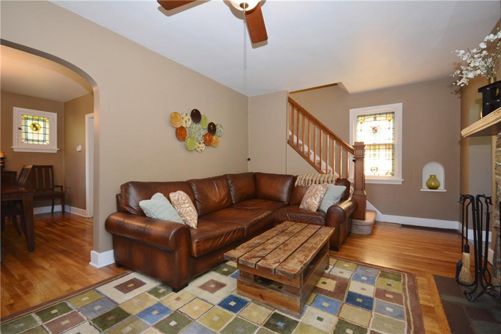 1329 Brinton Road Forest Hills, PA 15221 - Photo 5 of 24 Warm and cozy living room with gleaming Hardwood Floors