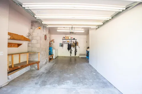 a view of a hallway with closet