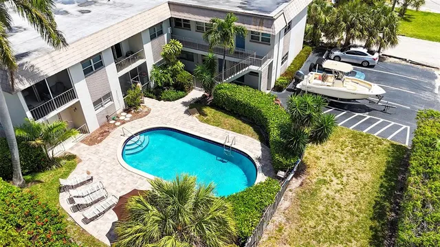 a bird view of a garden