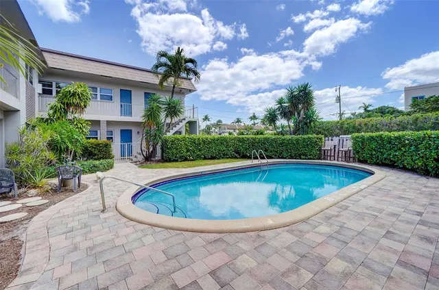 a view of outdoor space yard and swimming pool