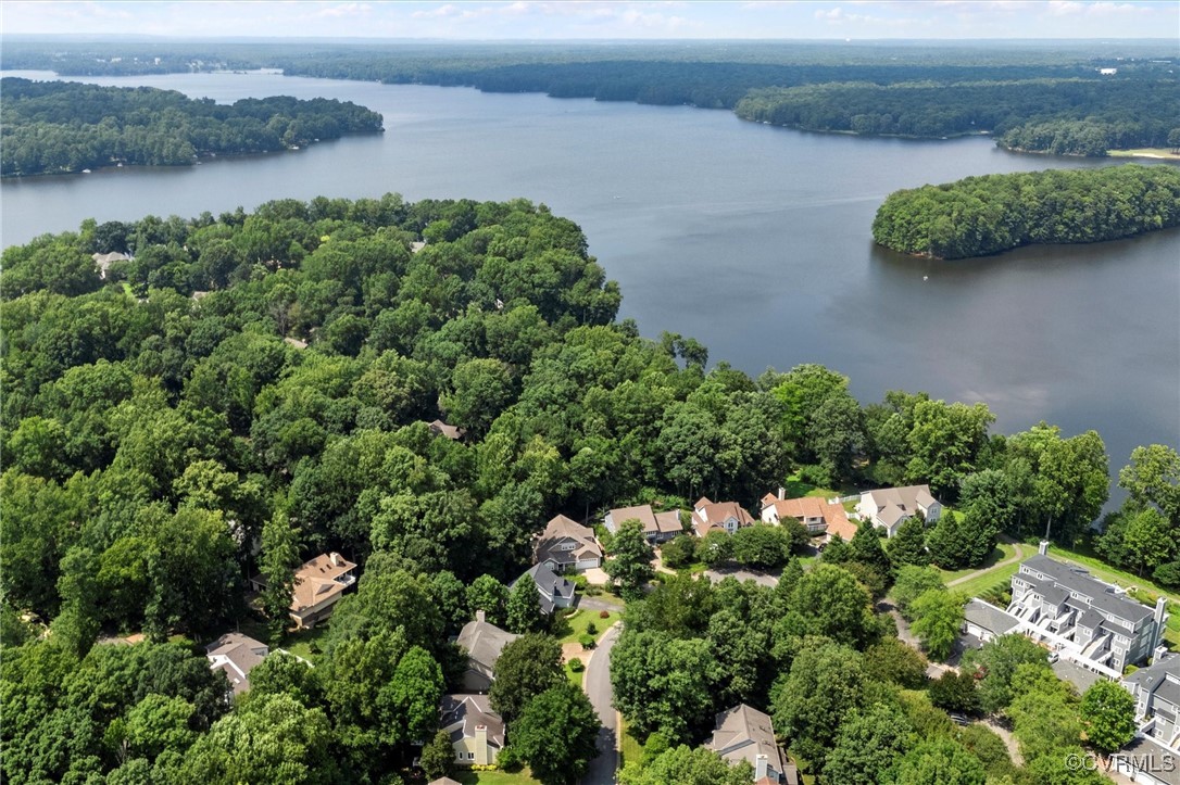 5814 Spinnaker Cove Road Midlothian, VA 23112 - Photo 45 of 46 Aerial view of Lake