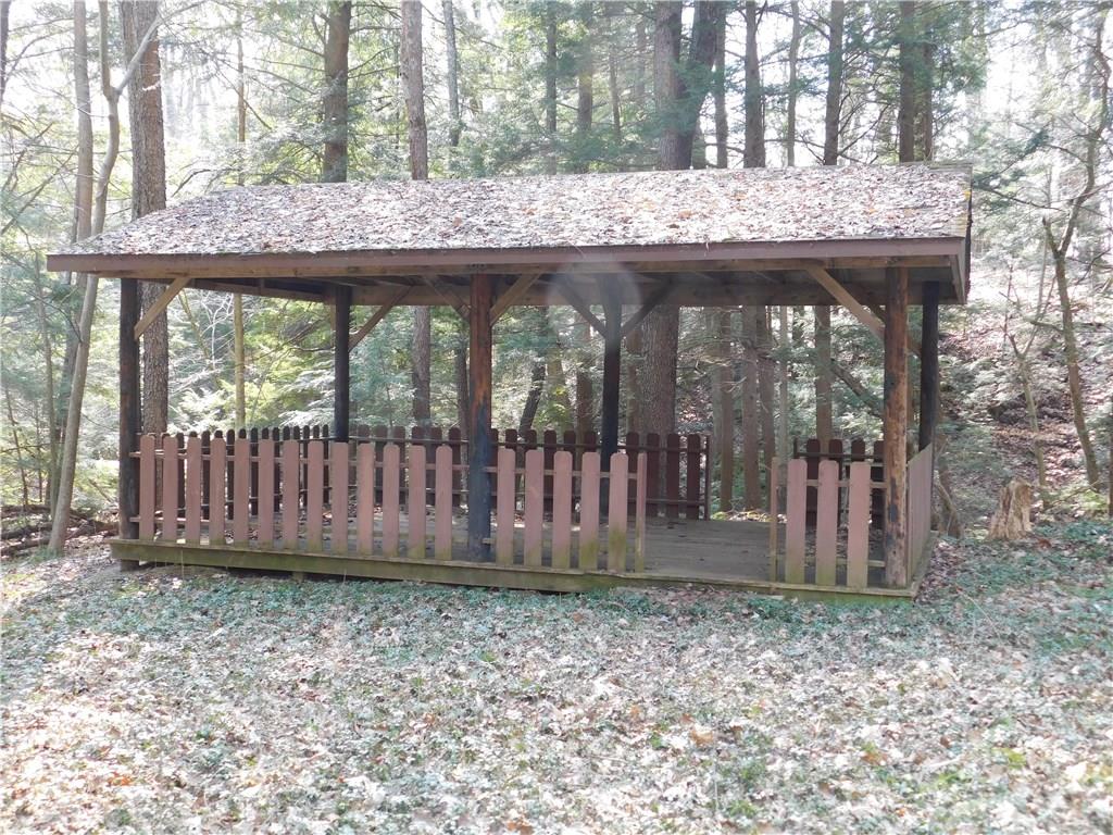 223 Tower Road Jamestown, PA 16134 - Photo 9 of 25 PICNIC PAVILION OVERLOOKS THE WATERFALL