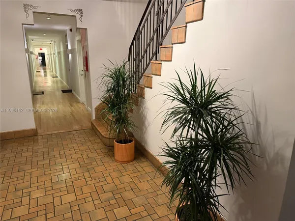 a potted plant sitting in front of a house
