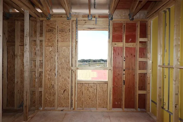 a view of an entryway of a building