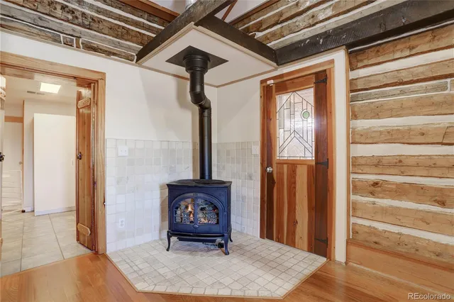 a area with furniture and a window