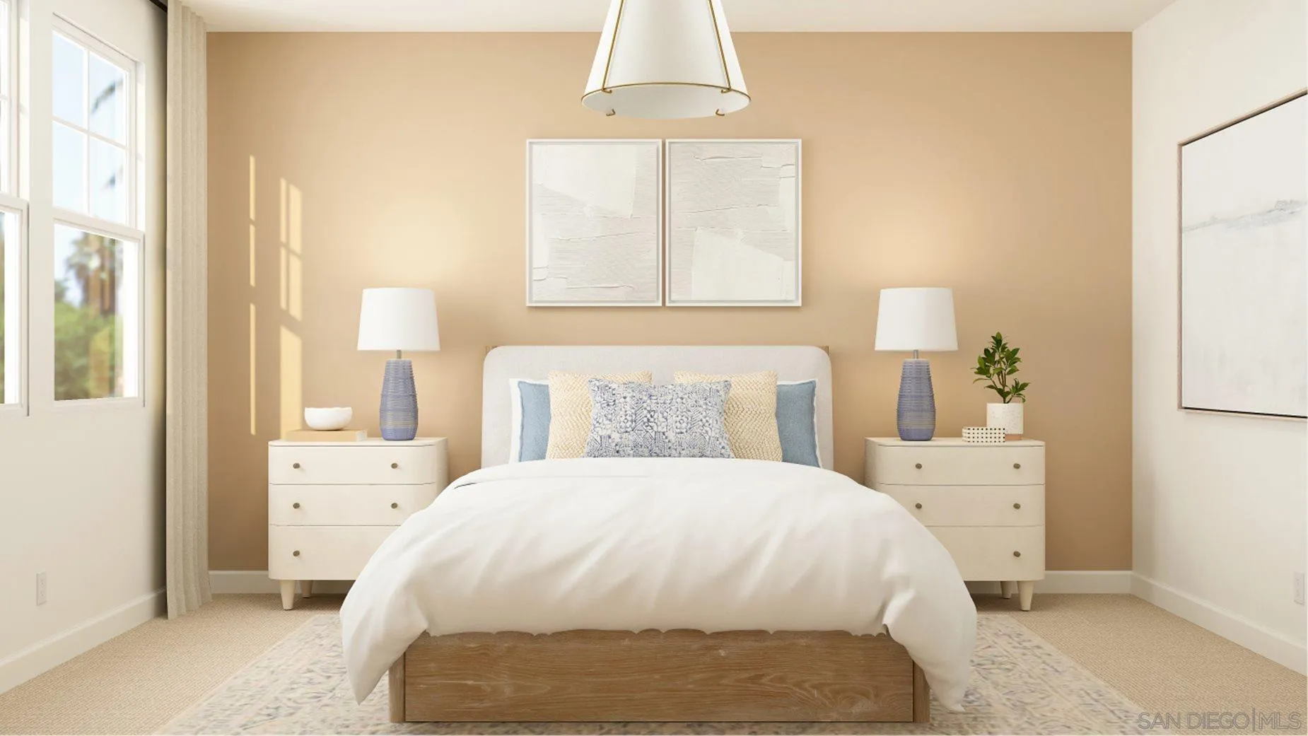 290 Hadley Way Oceanside, CA 92057 - Photo 13 of 22 a bedroom with a bed and a window
