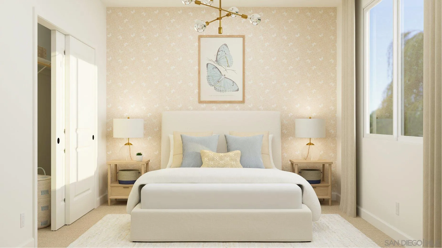 290 Hadley Way Oceanside, CA 92057 - Photo 17 of 22 a bedroom with a bed and a window