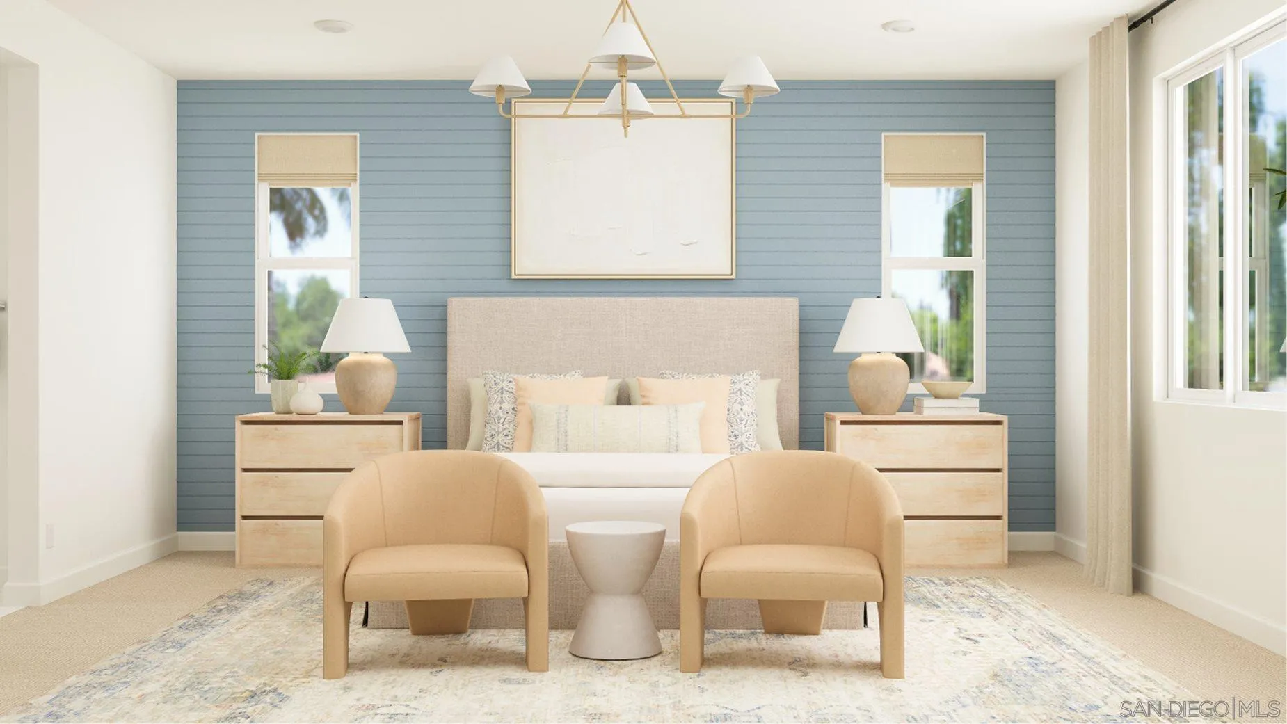 290 Hadley Way Oceanside, CA 92057 - Photo 9 of 22 a bedroom with a bed and a chair