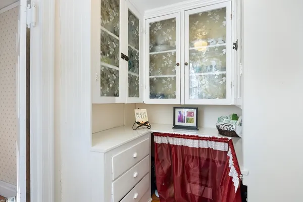 a utility room with a window