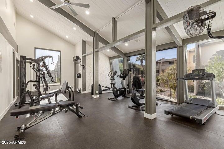 8055 East Thomas Road, Unit A303 Scottsdale, AZ 85251 - Photo 11 of 25 a view of a room with gym equipment
