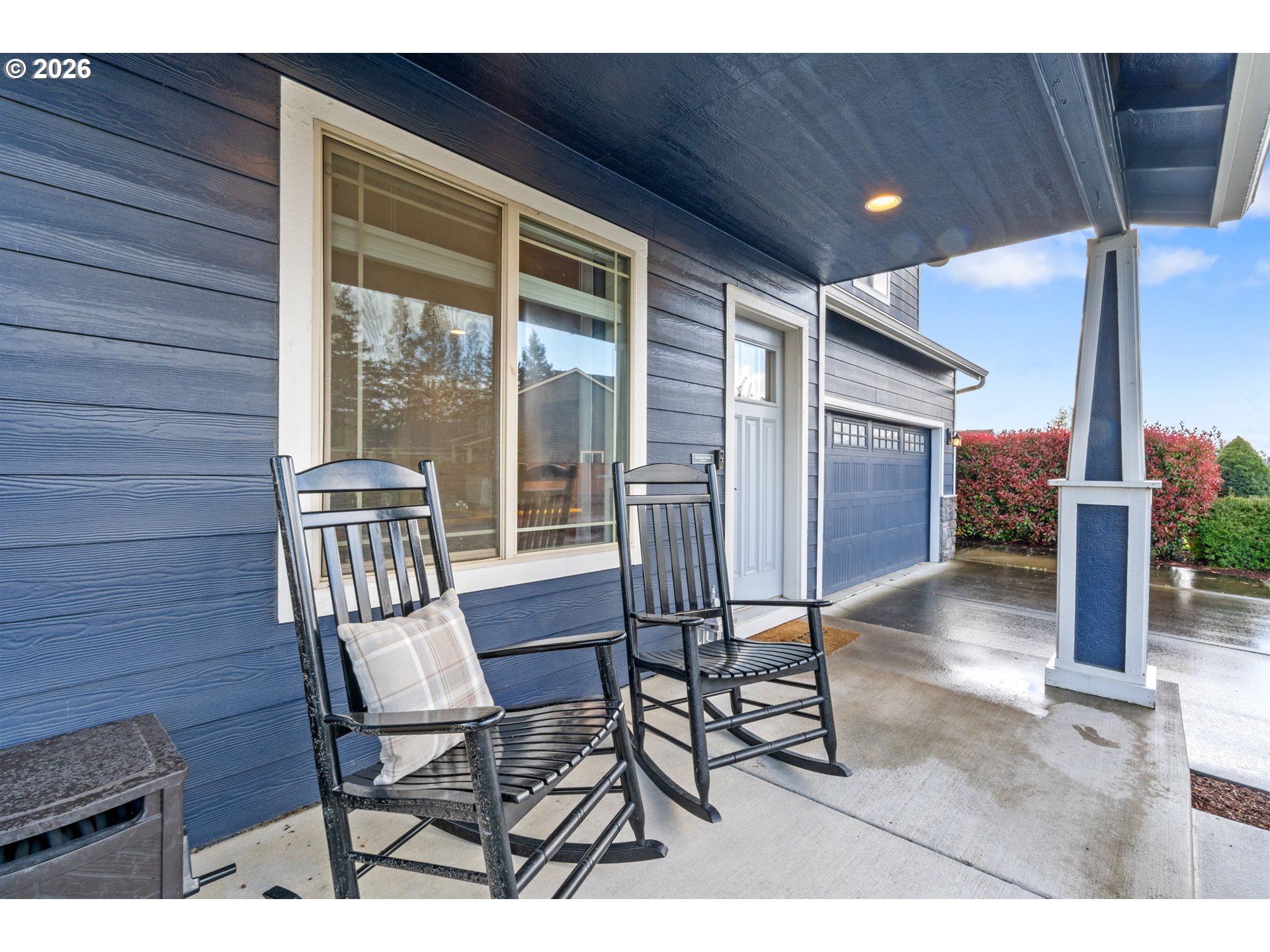 4971 Northeast Terri Lane Albany, OR 97321 - Photo 40 of 44 a view of a porch with chairs and backyard