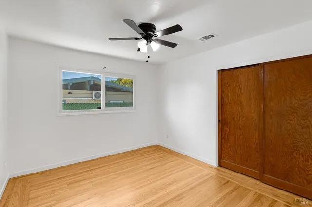 a blue and yellow room