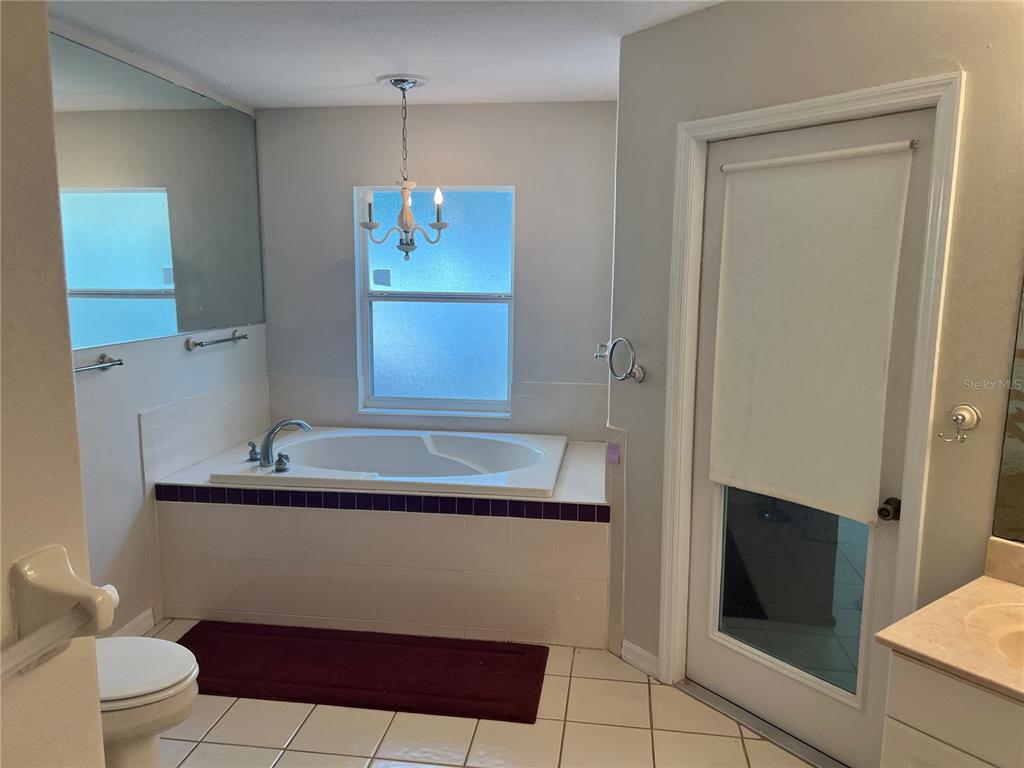 1995 East Newhaven Street Inverness, FL 34453 - Photo 48 of 48 a bathroom with a sink a toilet and mirror