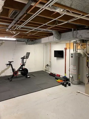 a view of storage and utility room