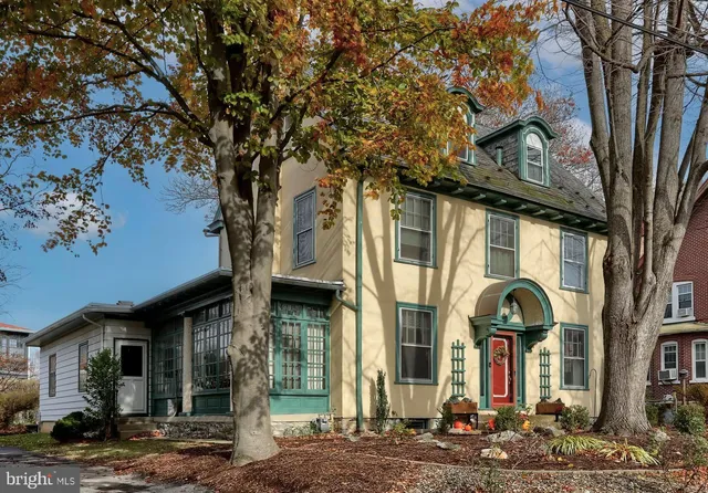 a front view of a house