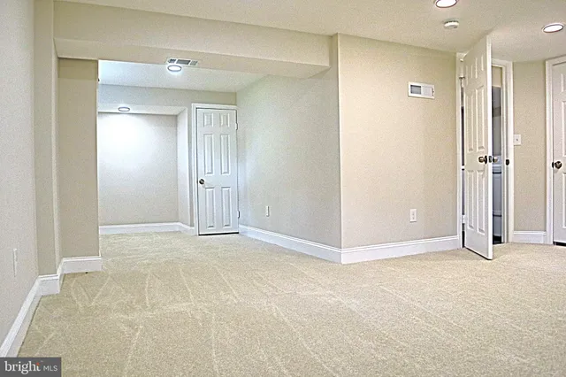 a view of an empty room