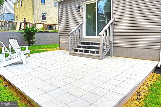 a view of a backyard of a house