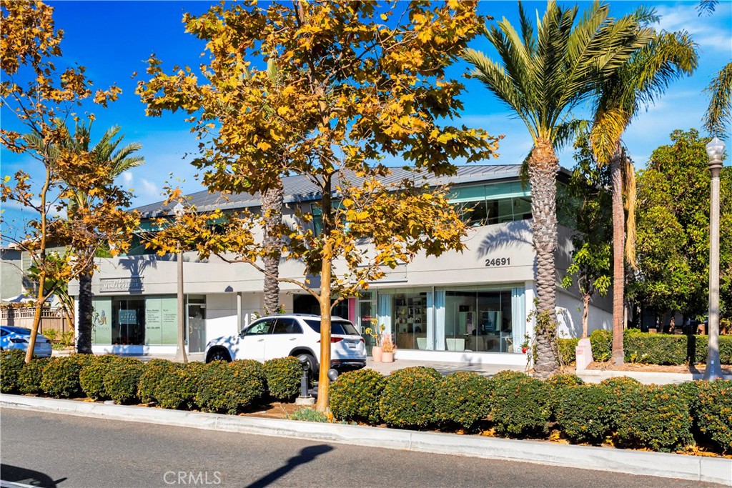 24691 Del Prado Avenue, Unit 100 Dana Point, CA 92629 - Photo 10 of 31 a front view of a house with a yard and garage