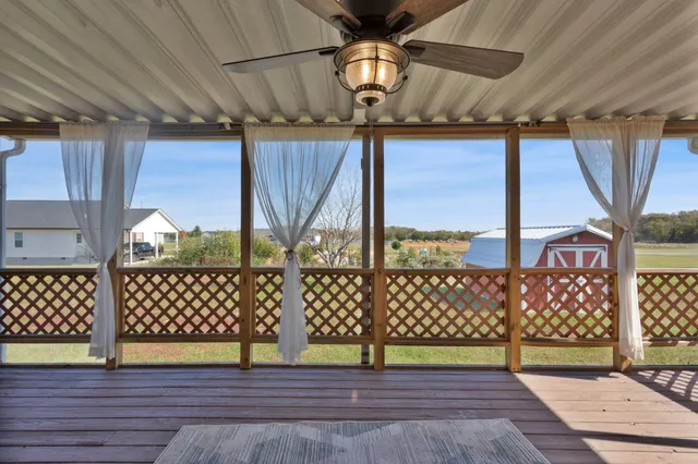 a view of a roof deck