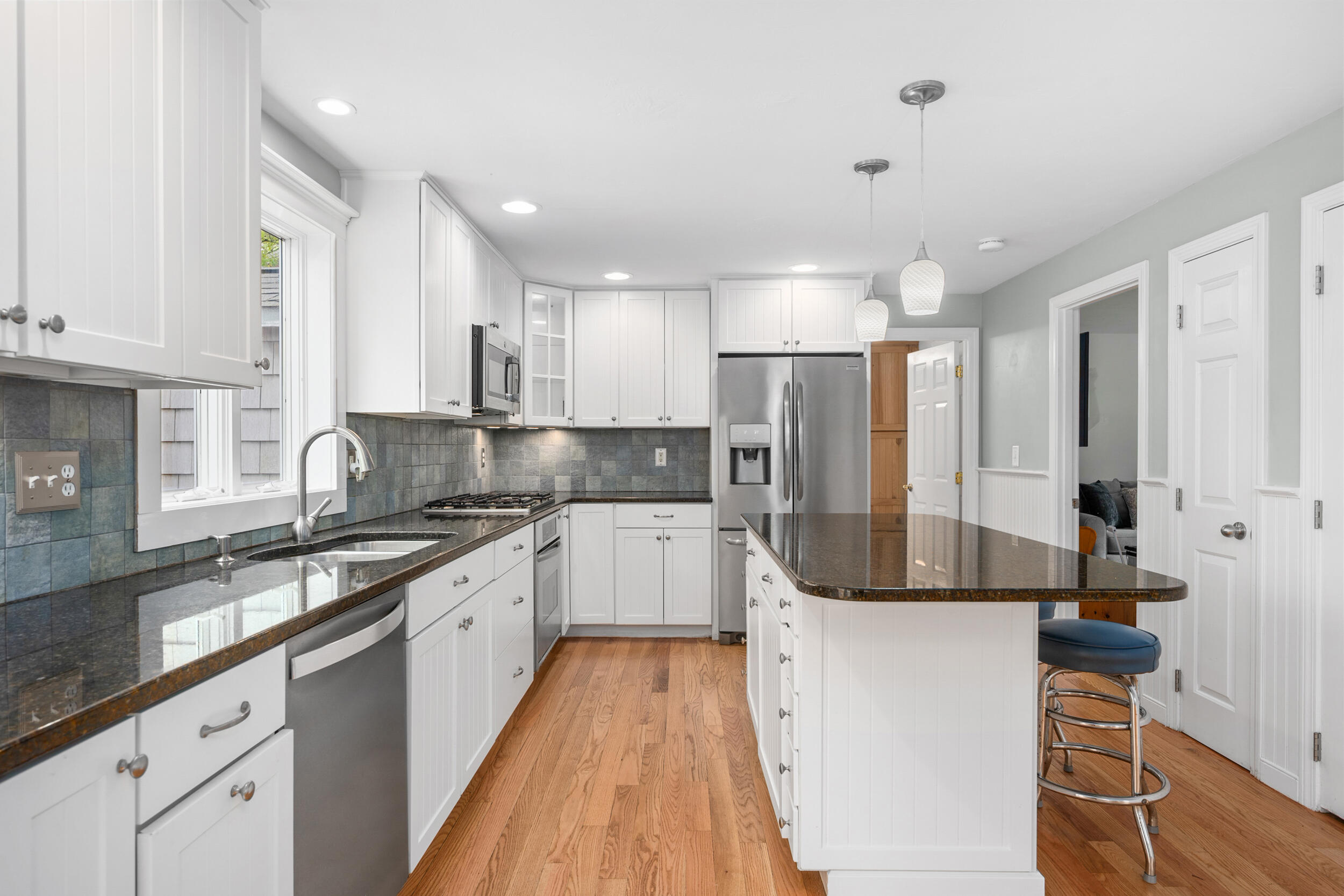 12 Anthony Drive Hyannis, MA 02601 - Photo 12 of 34 a kitchen with stainless steel appliances kitchen island granite countertop a sink and cabinets