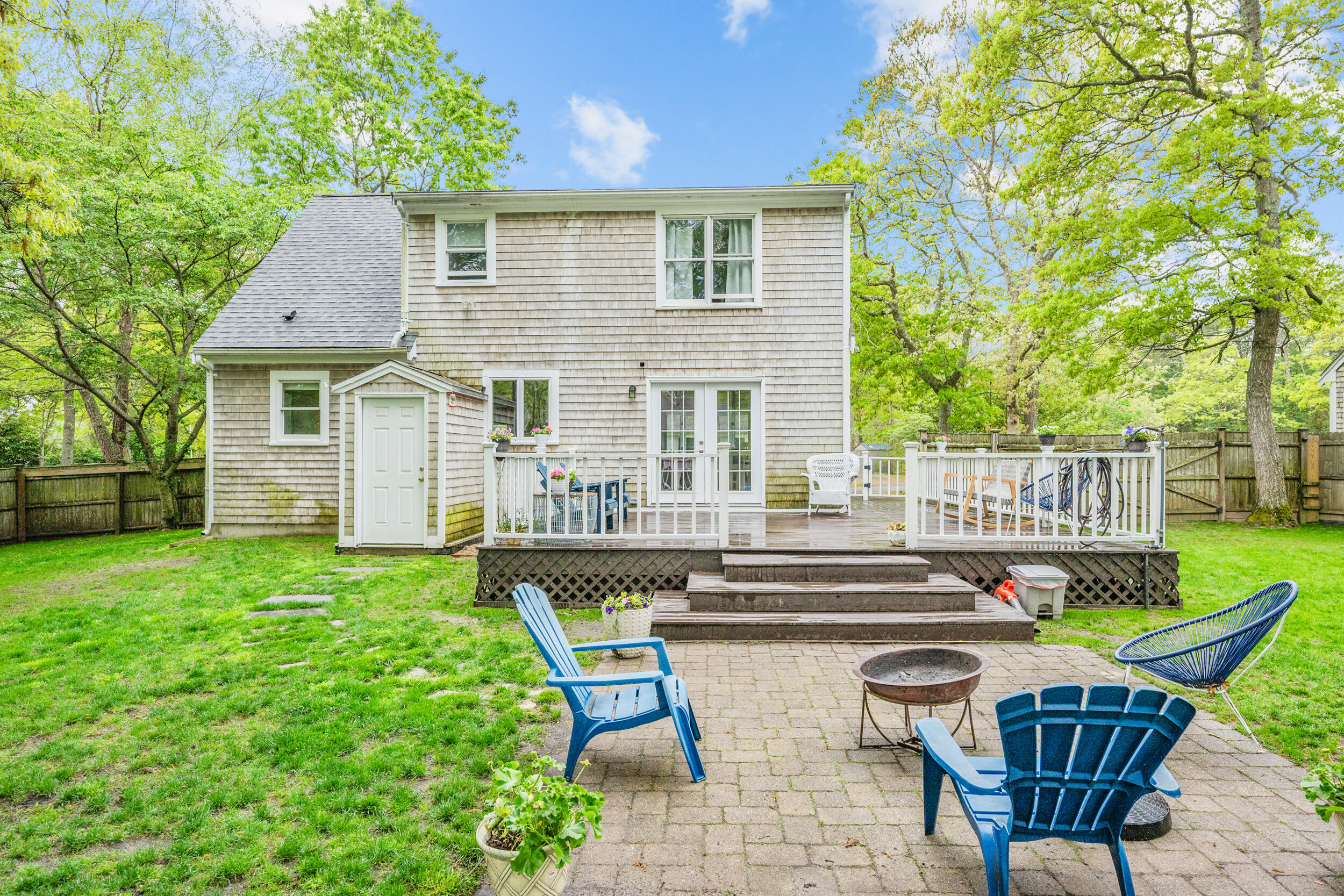 12 Anthony Drive Hyannis, MA 02601 - Photo 29 of 34 a view of a house with backyard and sitting area
