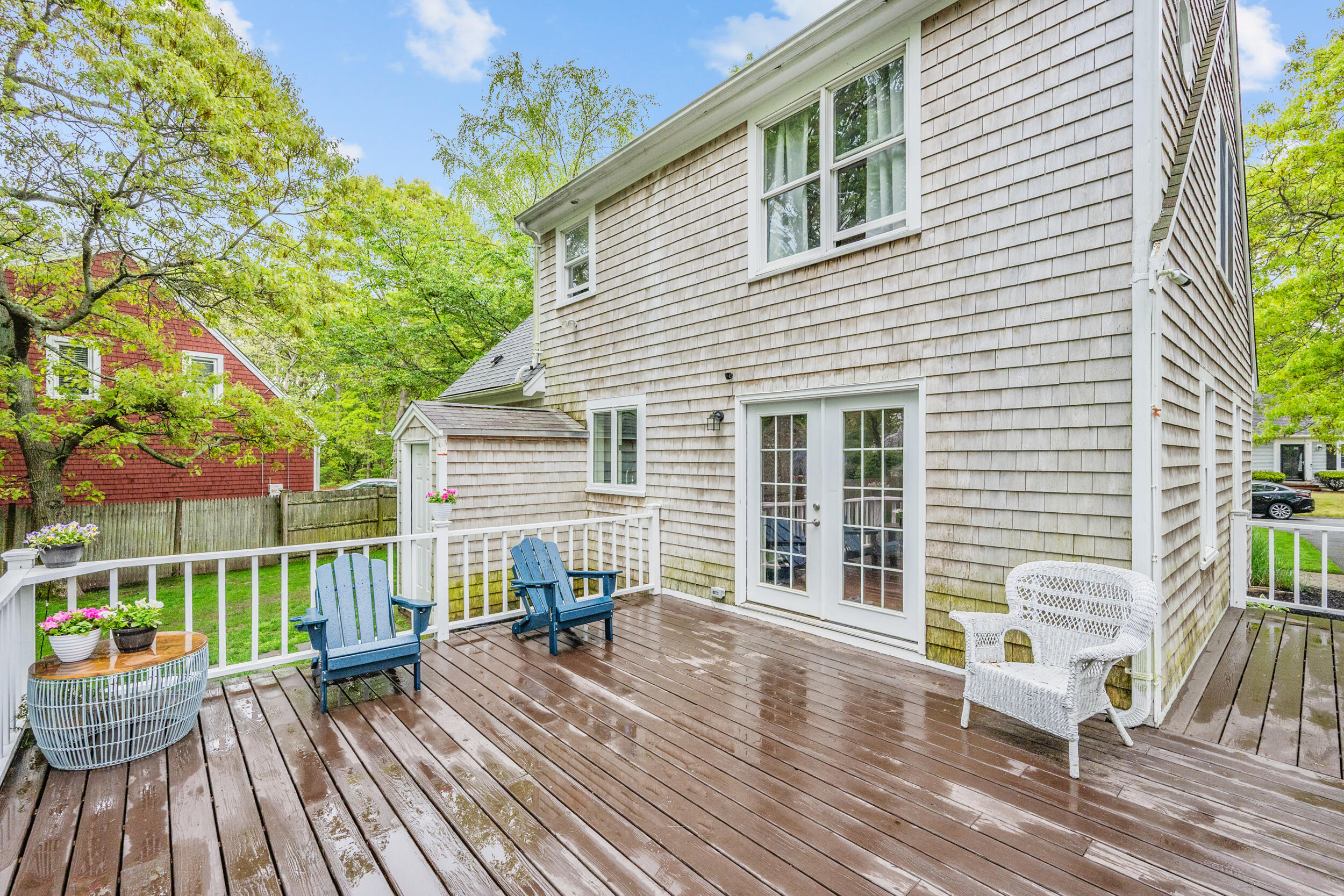 12 Anthony Drive Hyannis, MA 02601 - Photo 32 of 34 a view of a house with a wooden deck