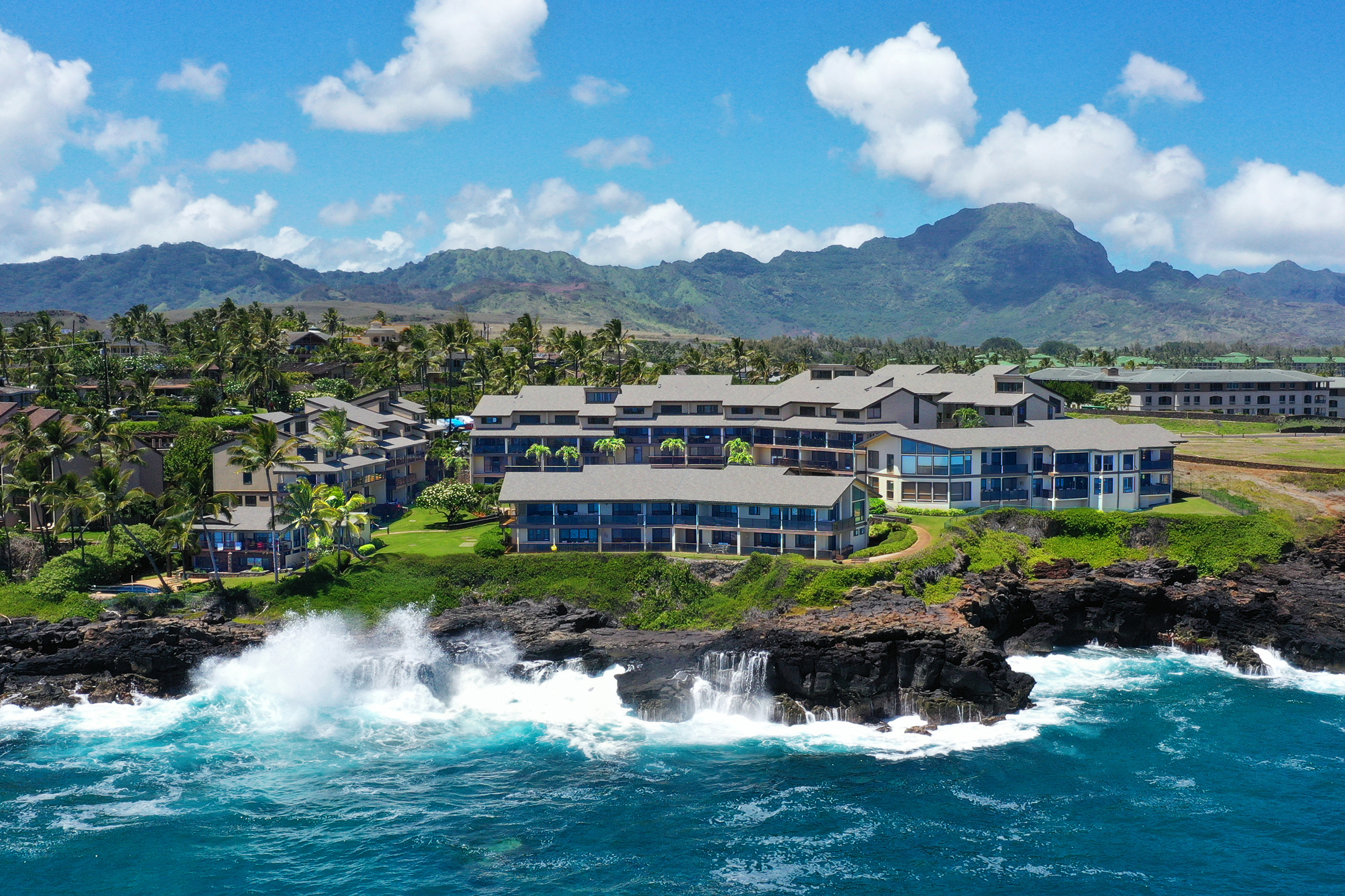 1661 Pee Road, Unit IIA312 Koloa, HI 96756 - Photo 13 of 30 a view of a lake with a mountain in the background