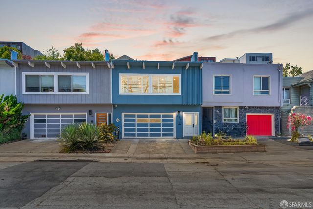 a view of a street with sitting area