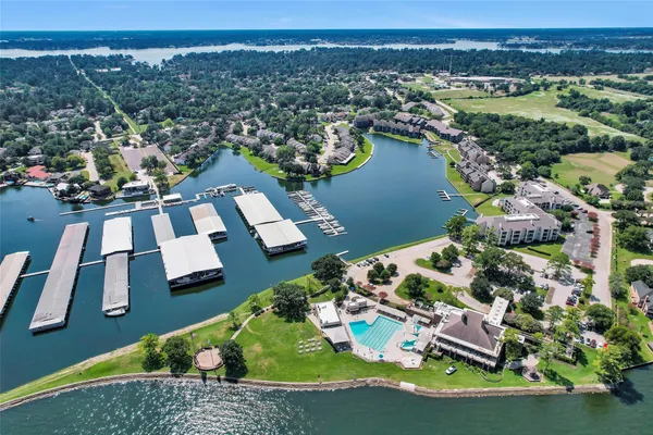 an aerial view of a city