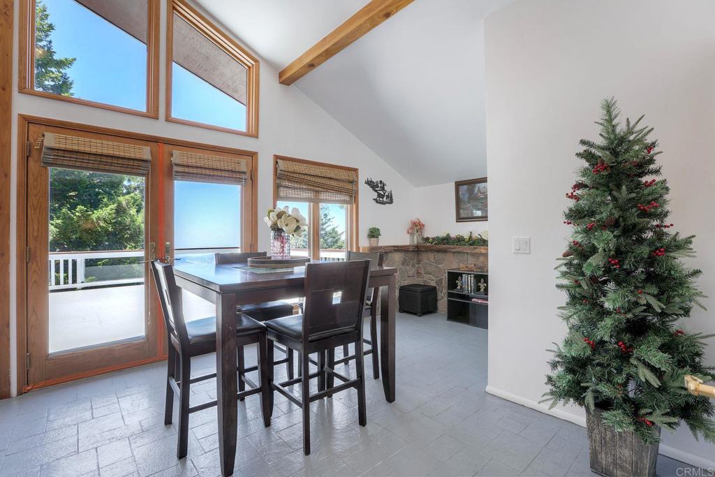 22223 Crestline Road Palomar Mountain, CA 92060 - Photo 73 of 90 a dining room with furniture and window