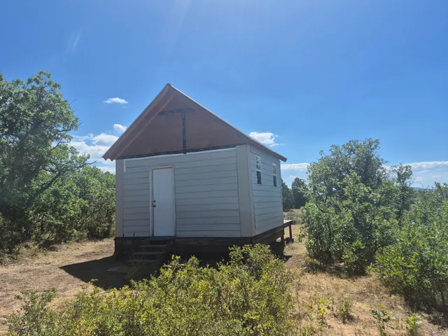 a backyard of a house