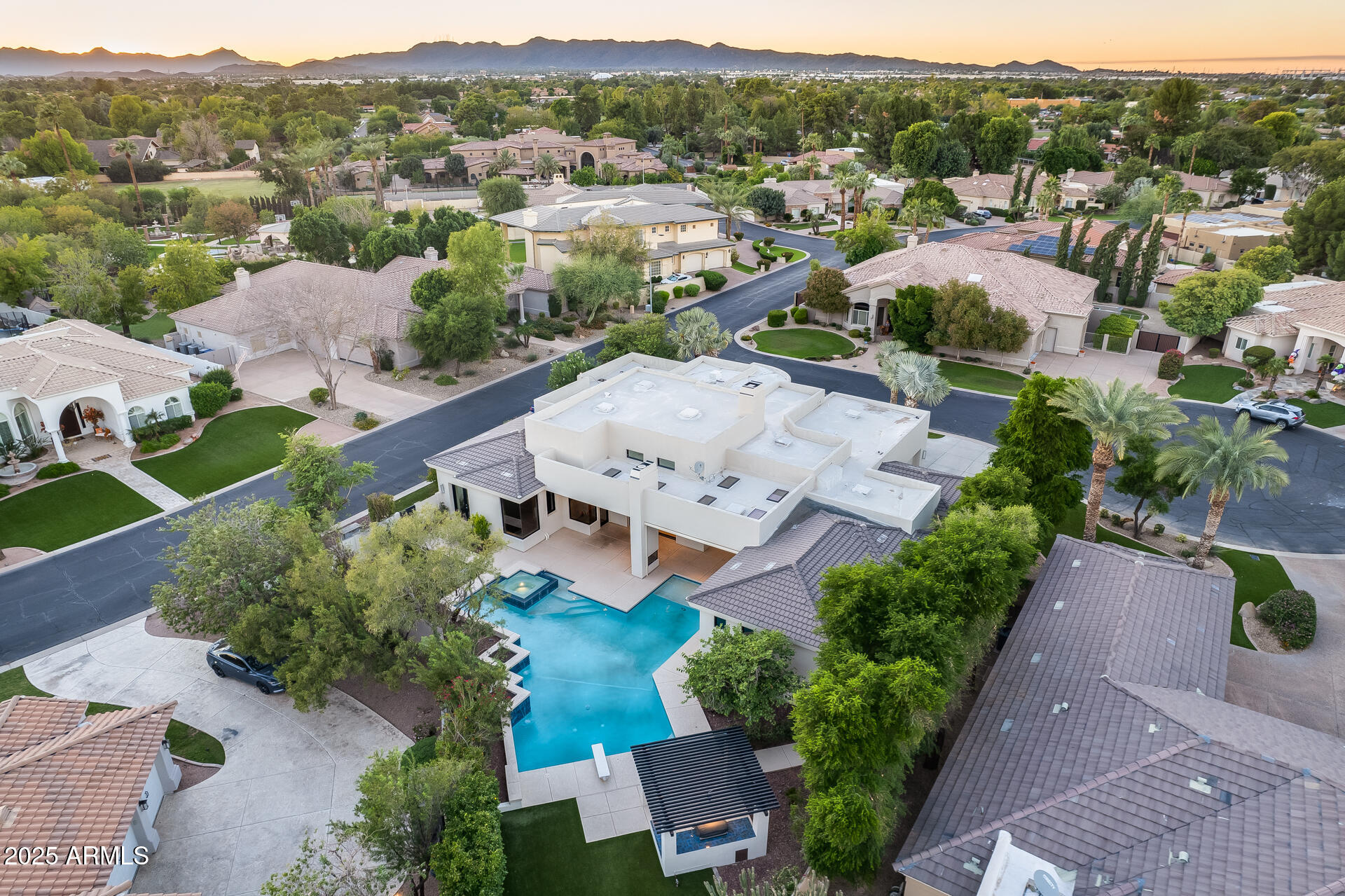 1101 East Warner Road, Unit 117 Tempe, AZ 85284 - Photo 12 of 69 an aerial view of a city with lots of residential buildings