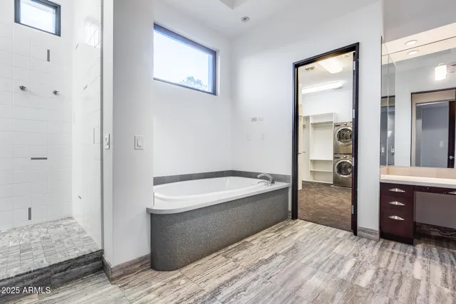 a view of a swimming pool with a yard