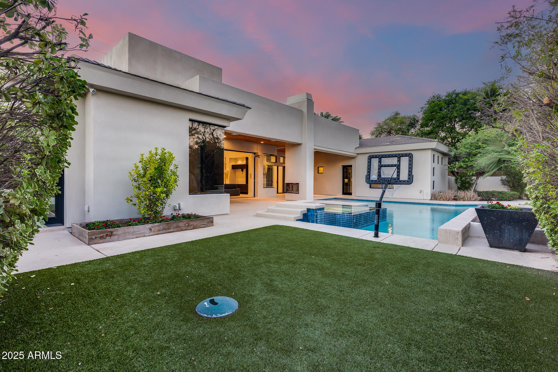 1101 East Warner Road, Unit 117 Tempe, AZ 85284 - Photo 55 of 69 a view of a house with a backyard porch and sitting area
