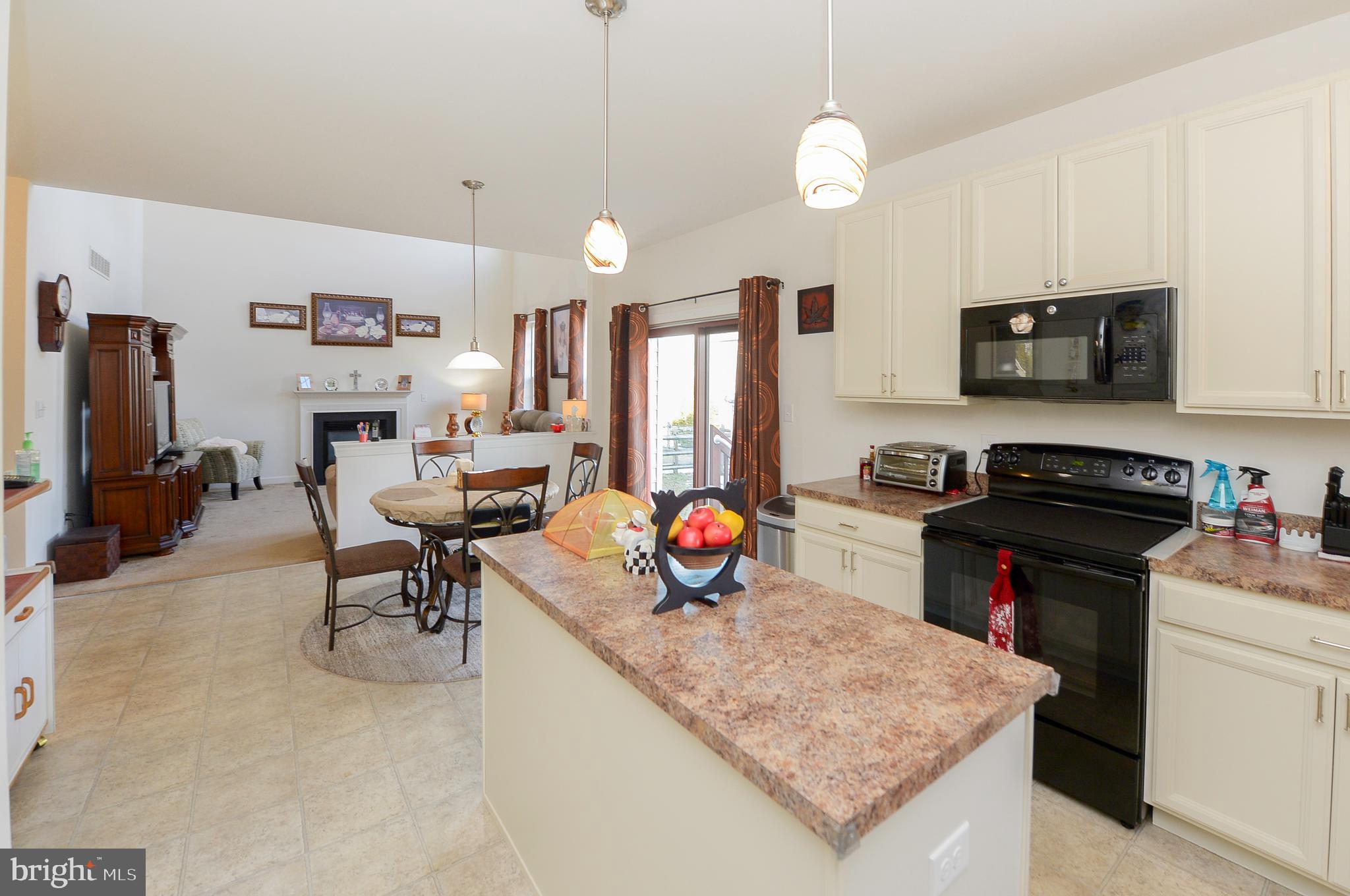 418 Bergenia Loop Bear, DE 19701 - Photo 12 of 27 a kitchen with stainless steel appliances granite countertop a stove top oven a sink dishwasher and a refrigerator with the cabinets