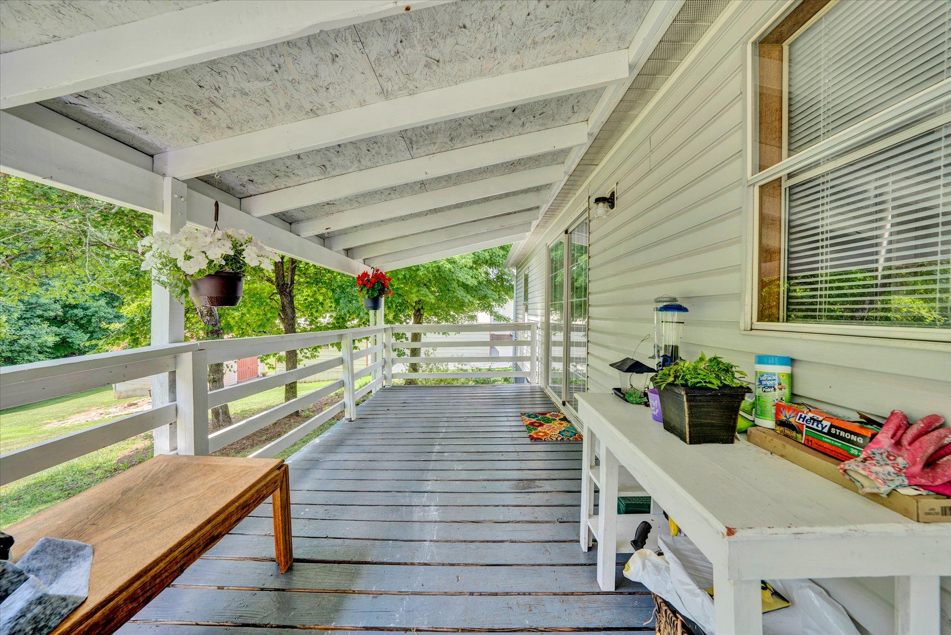 768 Ball Park Road Rocky Mount, VA 24151 - Photo 21 of 23 Covered Rear Porch