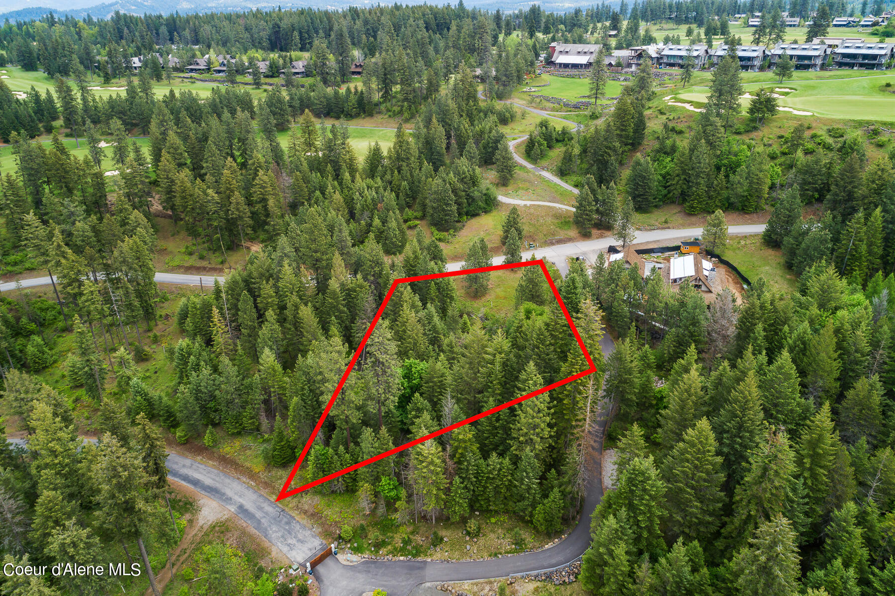 6557 South Buckrail Road Harrison, ID 83833 - Photo 8 of 16 Aerial_Lot94-4_Outlined