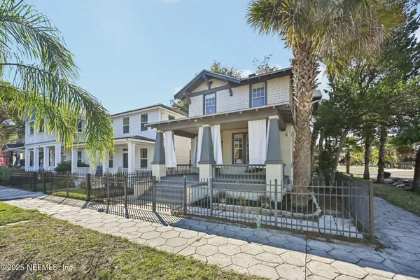a view of a house with a patio