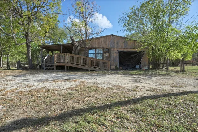 a backyard of a house