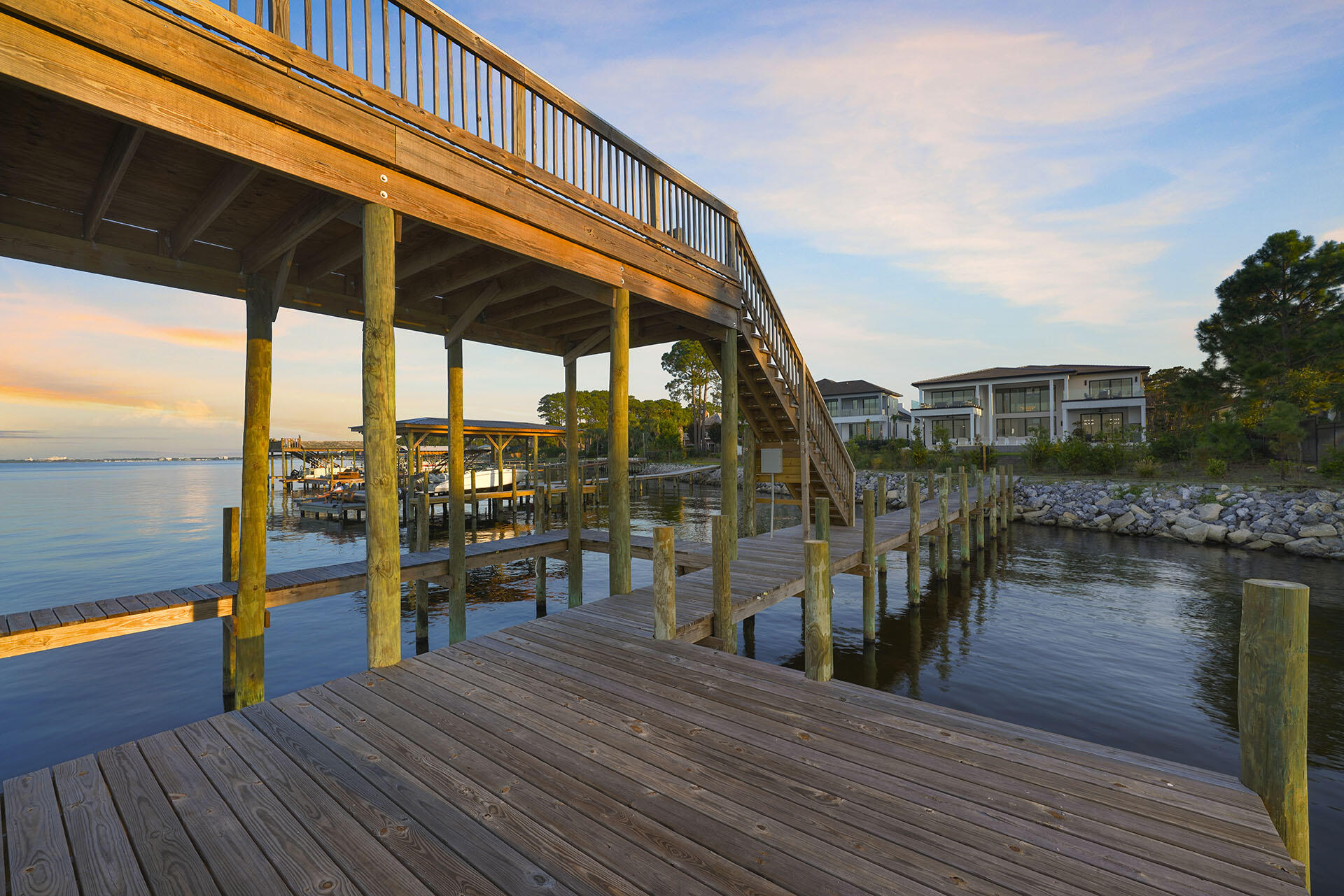 396 Walton Way Miramar Beach, FL 32550 - Photo 72 of 75 a view of a balcony with chair and wooden floor