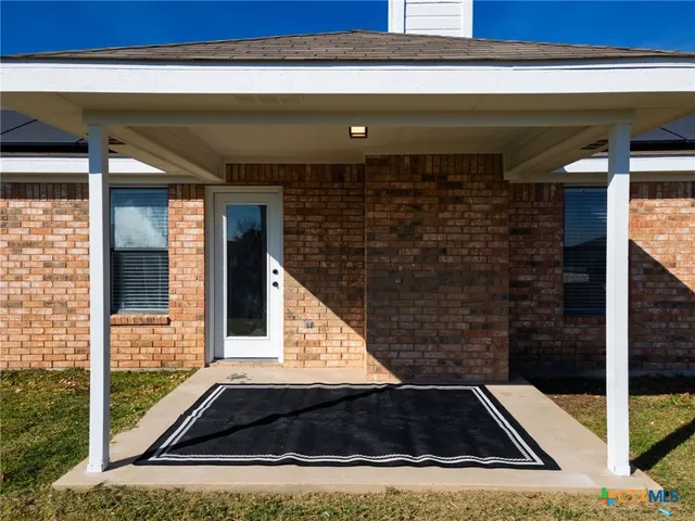 a view of front door