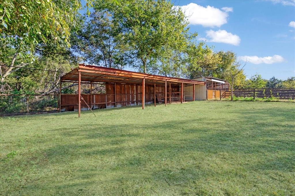 402 West Sam Rayburn Drive Ector, TX 75439 - Photo 38 of 40 a view of a house with a backyard