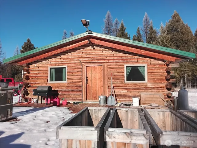 a view of a house with a patio