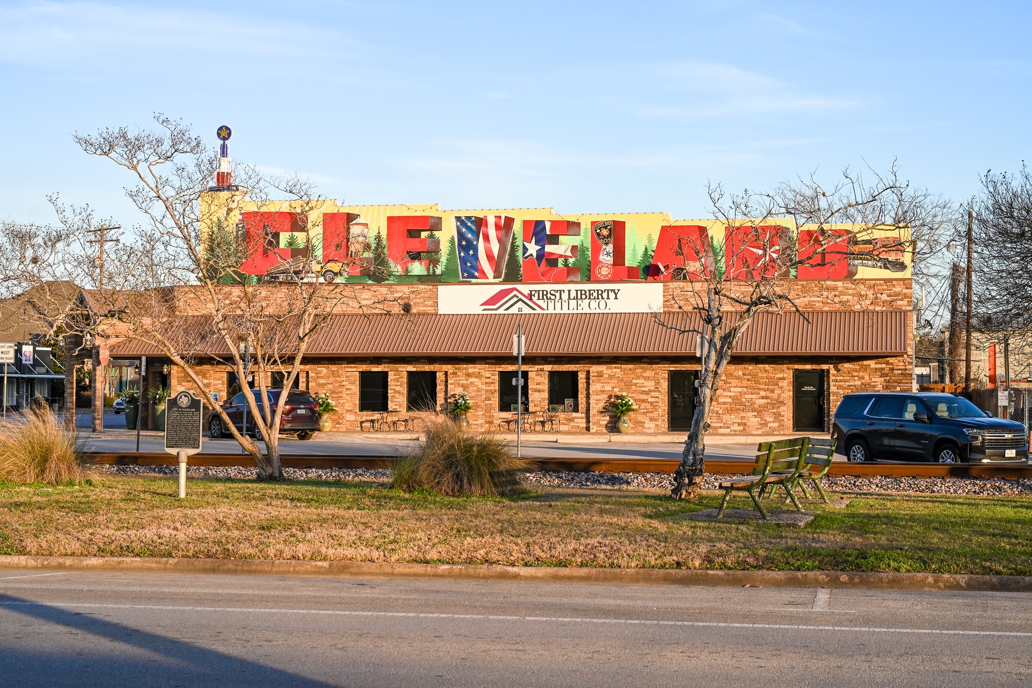 53 Smith Loop North Cleveland, TX 77327 - Photo 46 of 49 a front view of a house with a yard