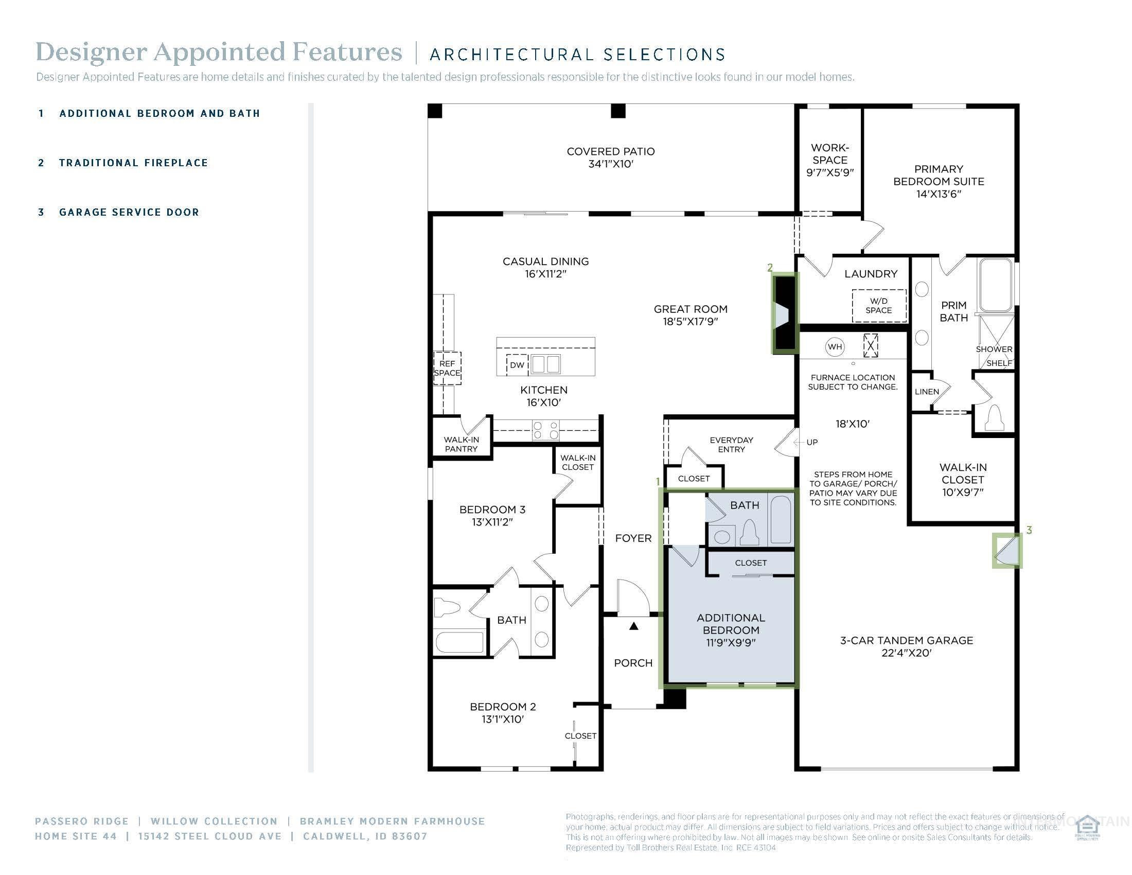 15142 Steel Cloud Avenue Caldwell, ID 83607 - Photo 38 of 44 View of room layout