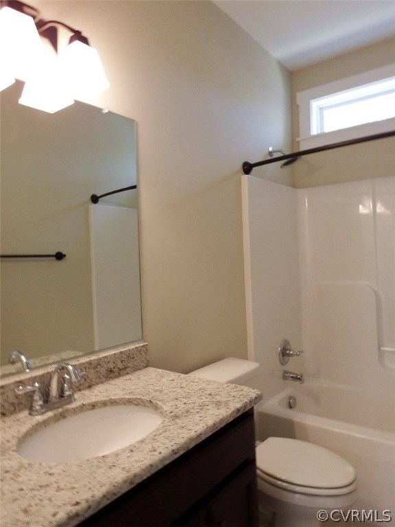 Lot 7 Jay's Road Farmville, VA 23901 - Photo 19 of 36 a bathroom with a granite countertop sink toilet and shower