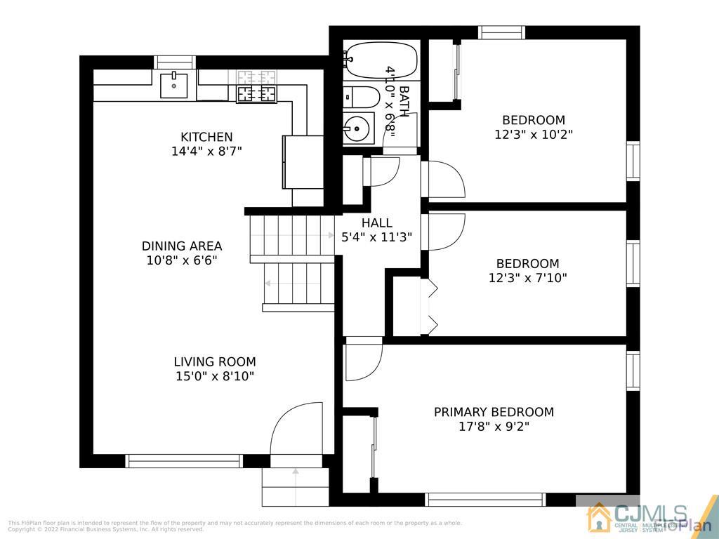 45 Middlesex Road Old Bridge, NJ 07747 - Photo 34 of 35 a picture of a floor plan